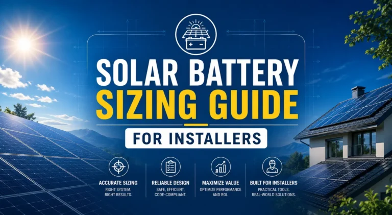 solar battery sizing guide