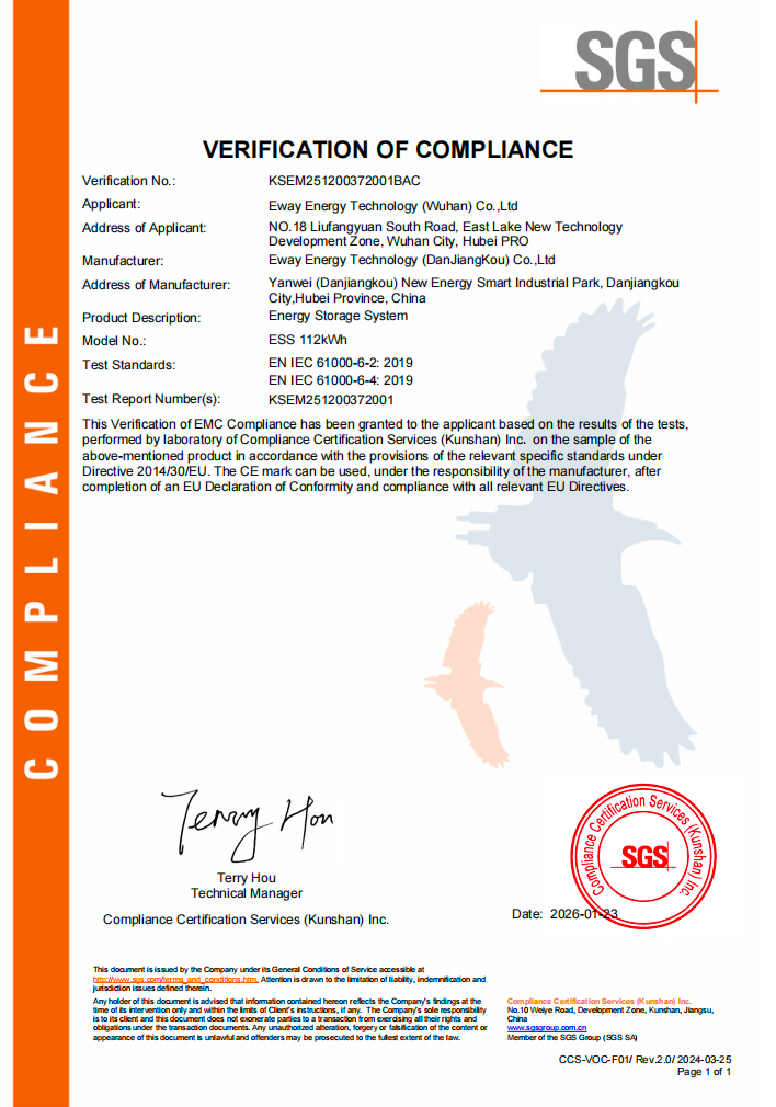 EASYWAY CE SGS certification