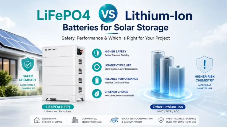 LiFePO4 vs Lithium-Ion Batteries for Solar Storage